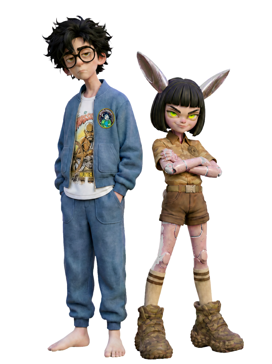 ch. nablaのキャラクター、アポとレカ